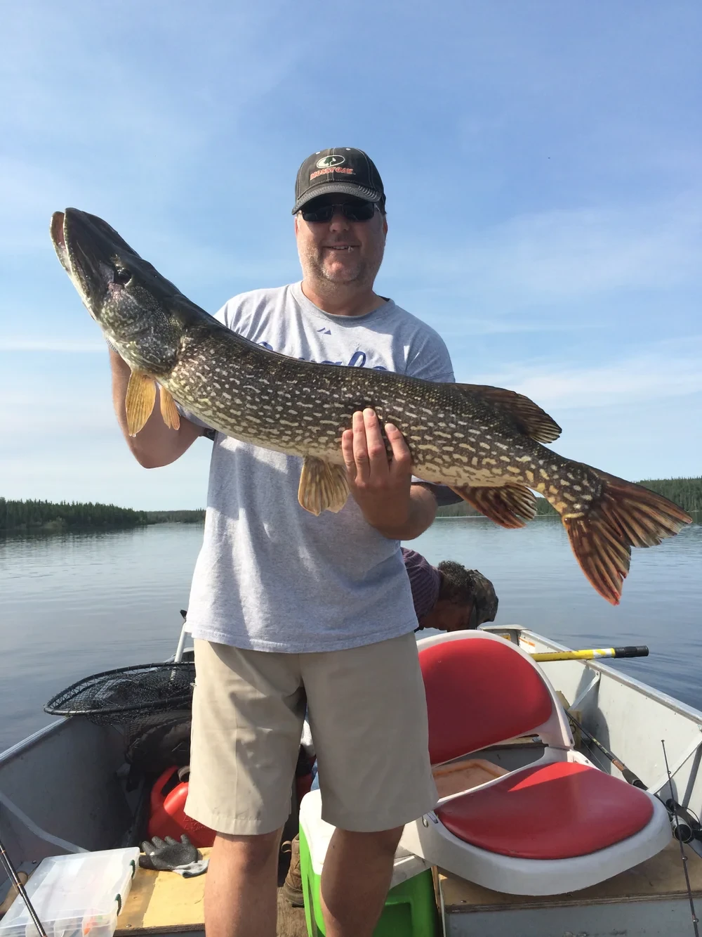 Trophy pike catch at Black Bear Island Lodge