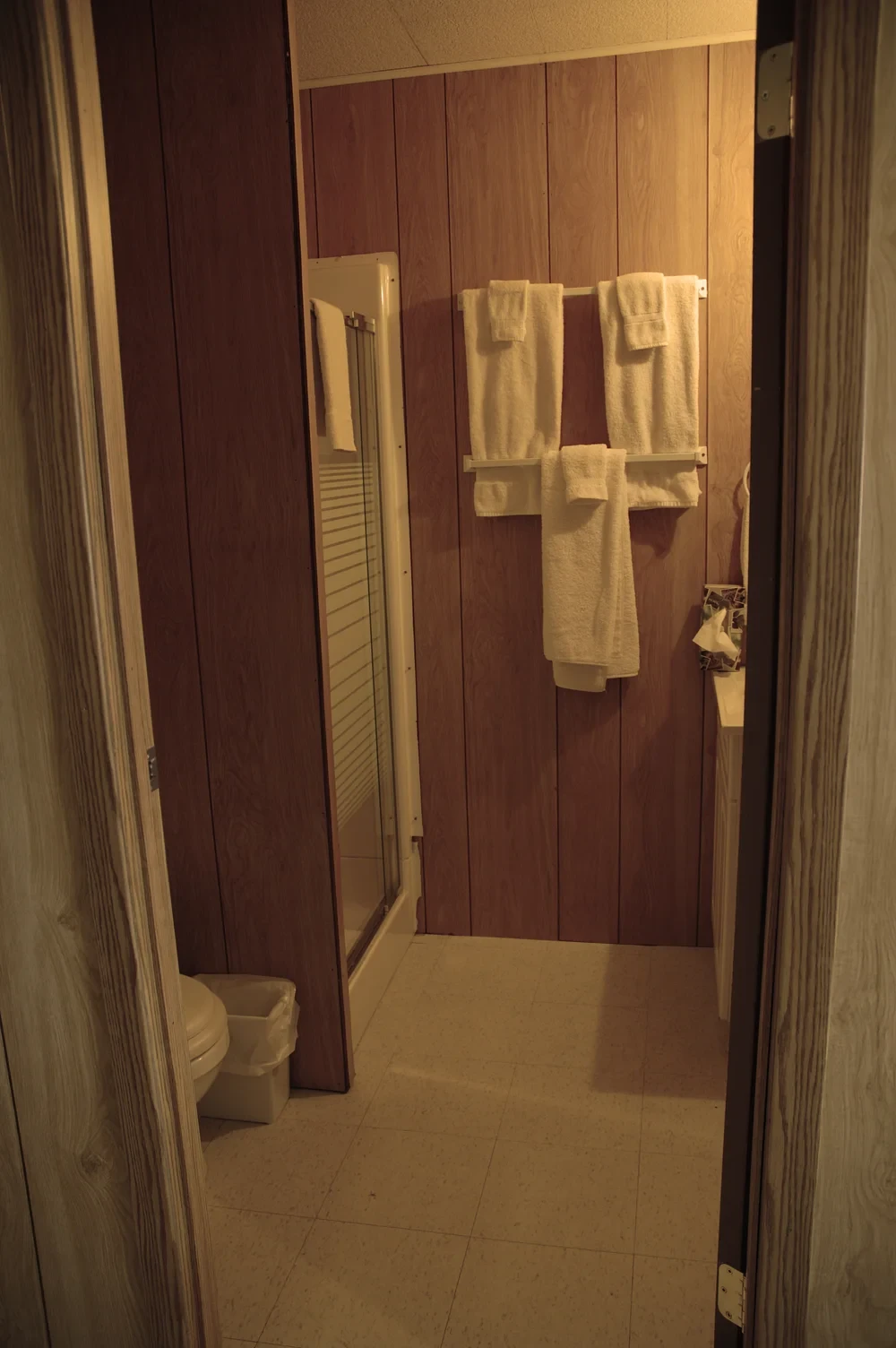Lodge cabin bathroom